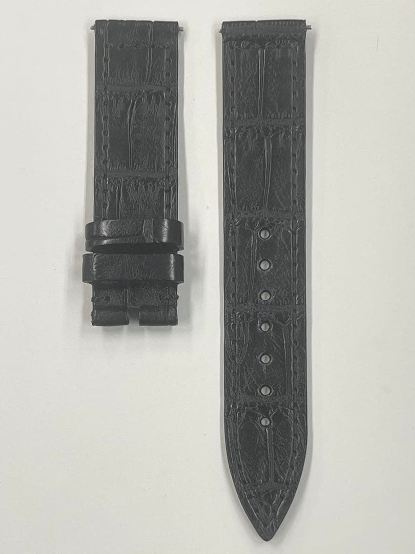 【アウトレット品】フランクミュラー 900/902専用 ブラッククロコ革ベルト②