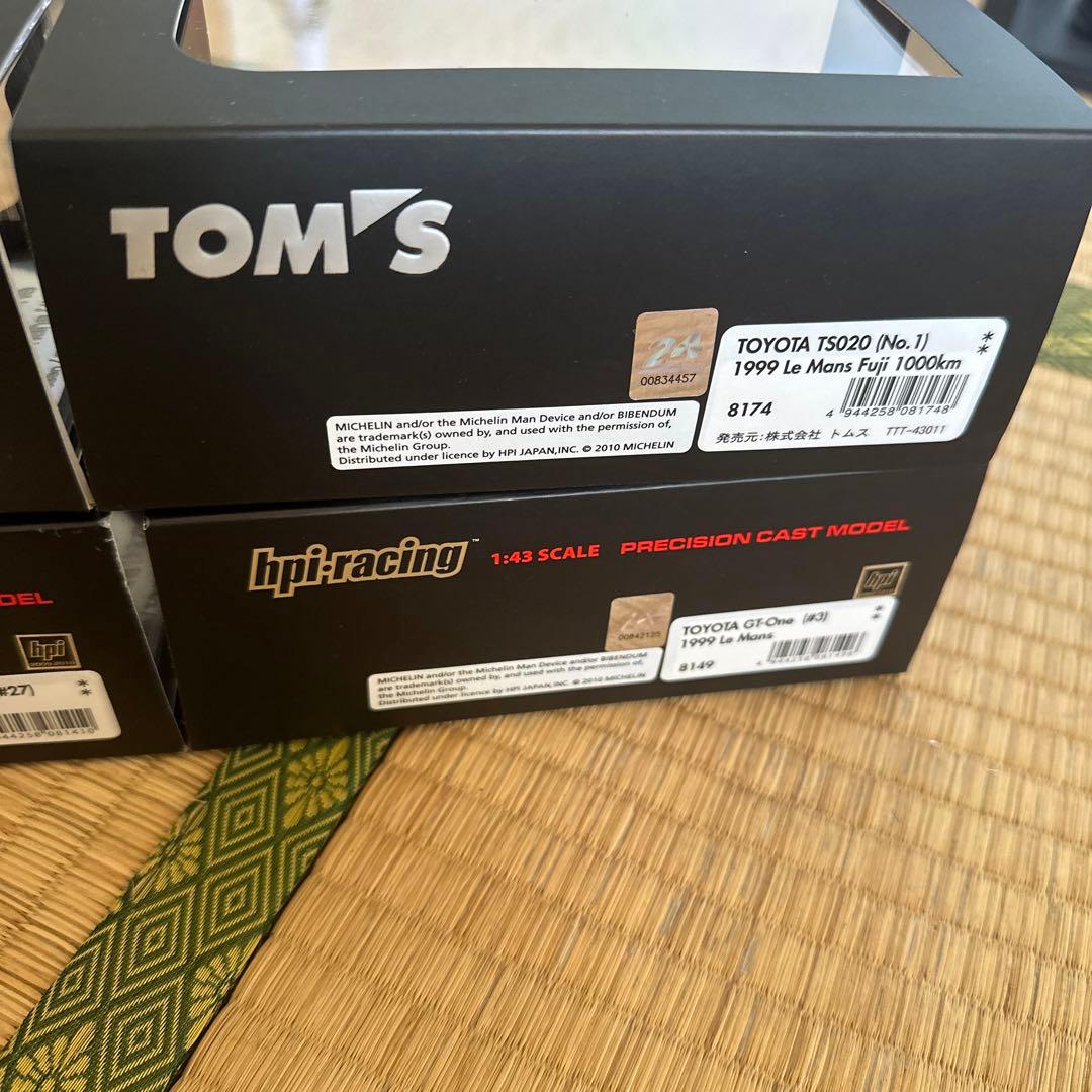 hpiトヨタGT-OneTS020 1/43 4台セット 1998 LeMans
