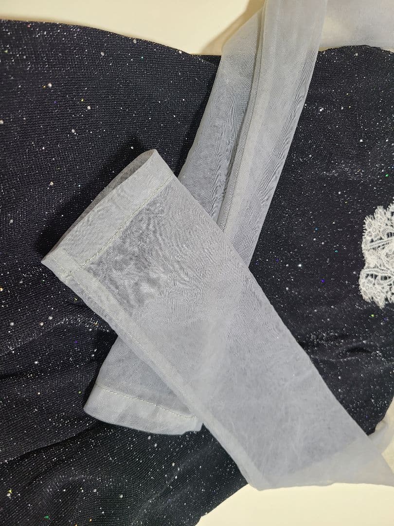 Lejaレースラメ スリットロングワンピース