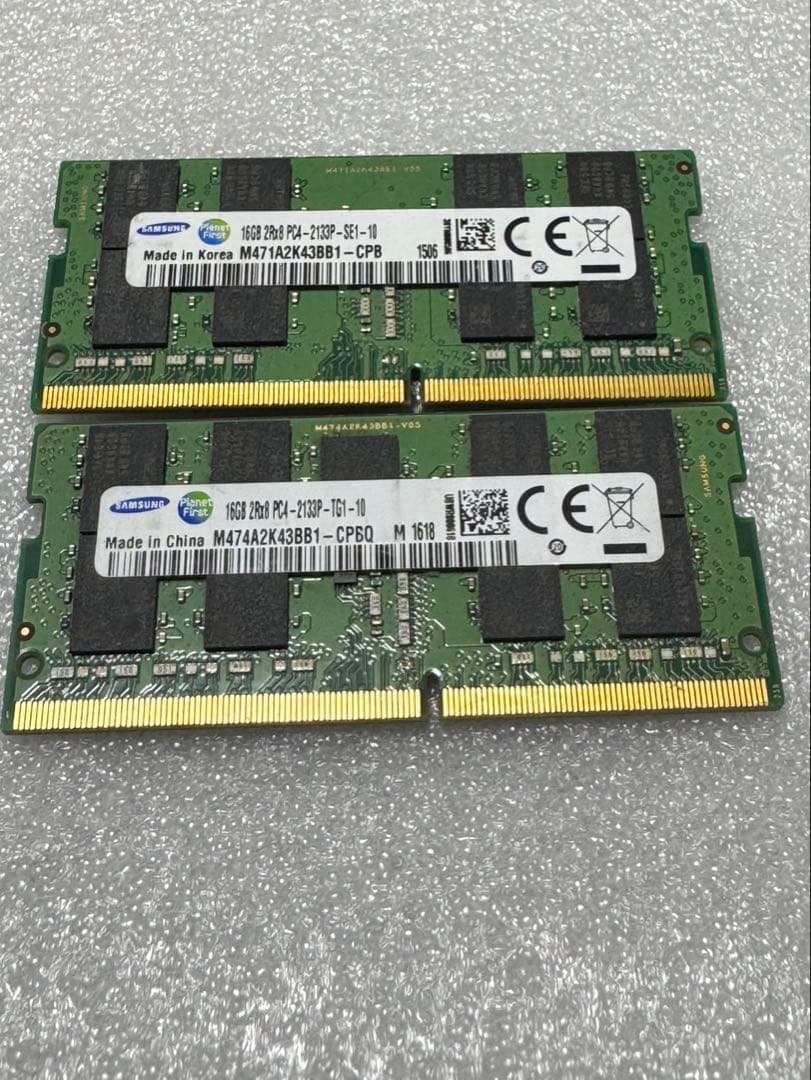 M5 SAMSUNGPC4 16GB2枚セット32GB BIOSチェック✅
