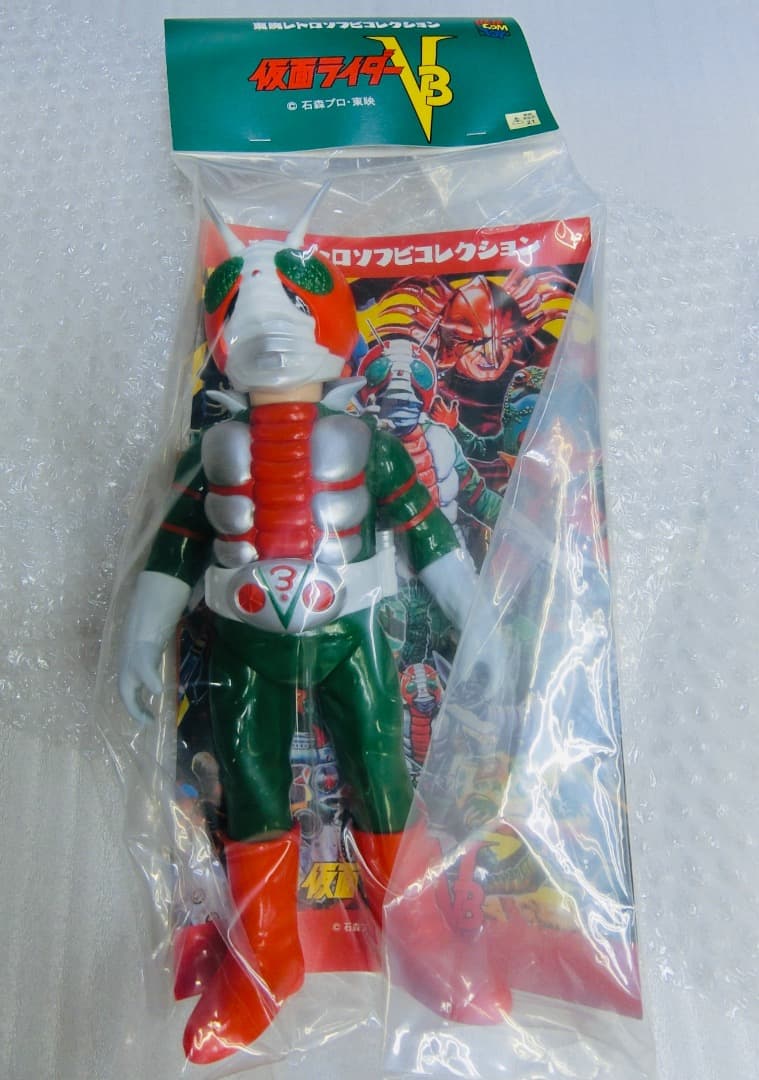 東映レトロソフビコレクション　仮面ライダーV3 ビニールマフラー　未開封品