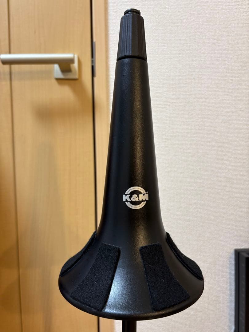 K&M トロンボーンスタンド 美品 ベル収納型 廃盤