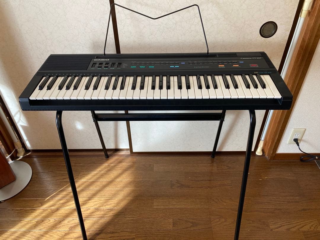 Casiotone CT-607 スタンド、譜面台、アダプター付