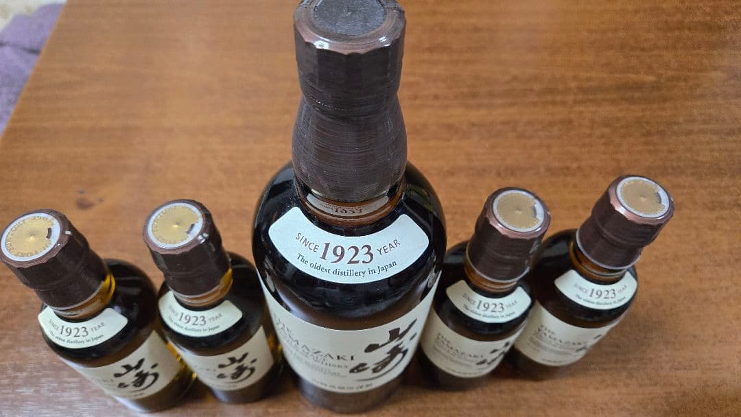 山崎 シングルモルトウイスキー 700ml ＋180mi×4本