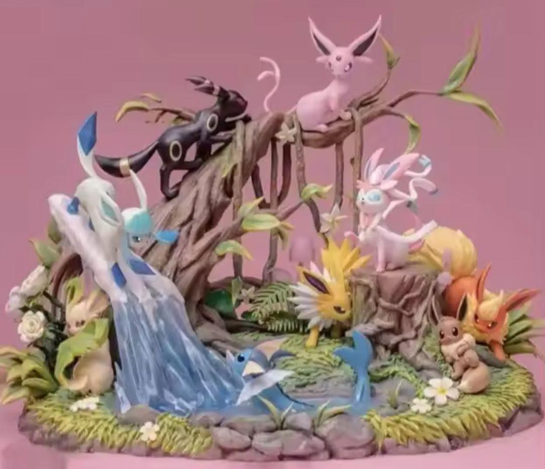 ポケモン　イーブイフレンズ　イーブイと進化系のフィギュア