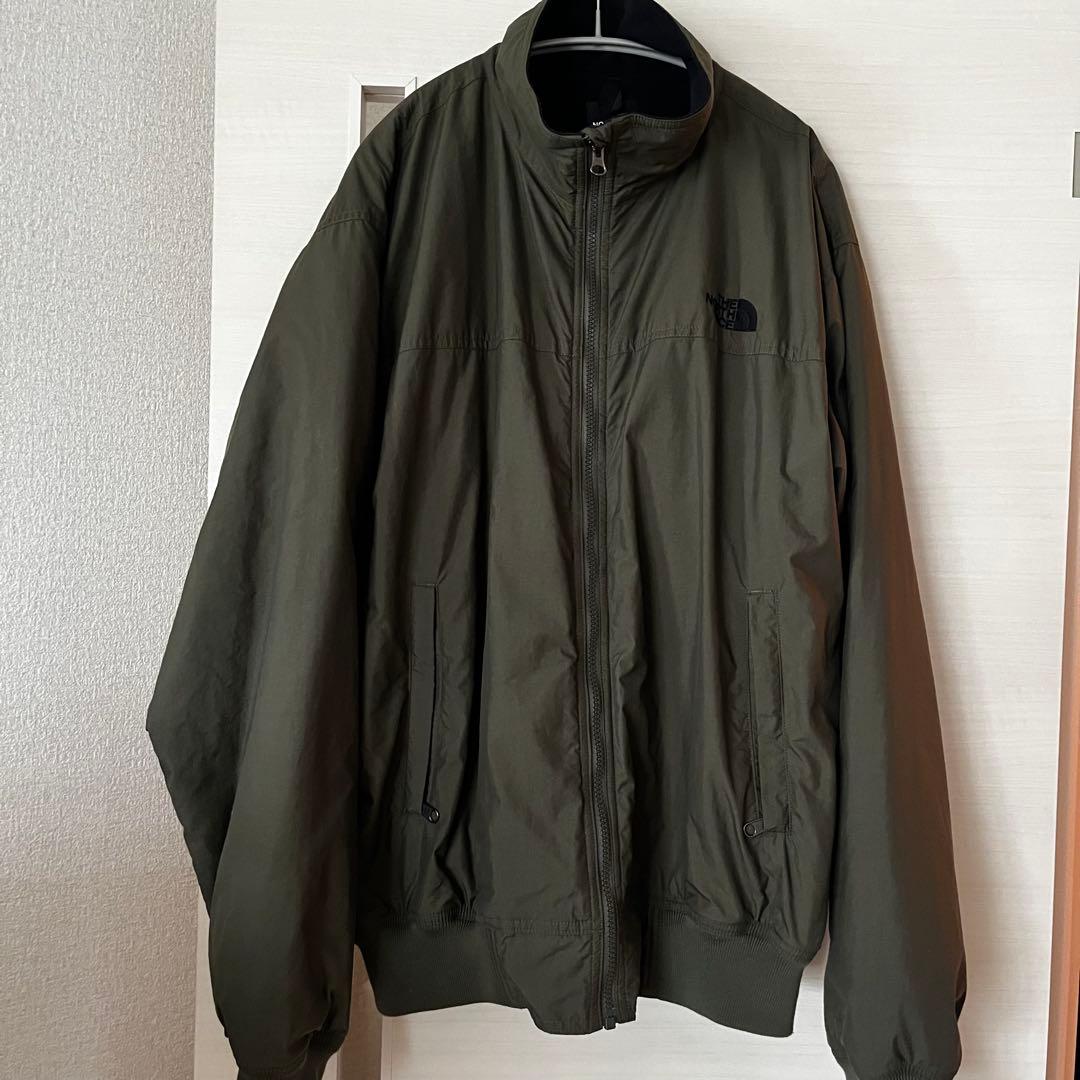 美品 ノースフェイス XL サイズ ブルゾン カーキ 裏起毛