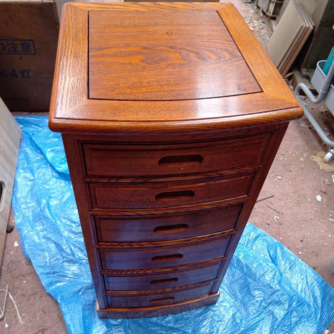 ひまわり　木製6段引き出しチェスト