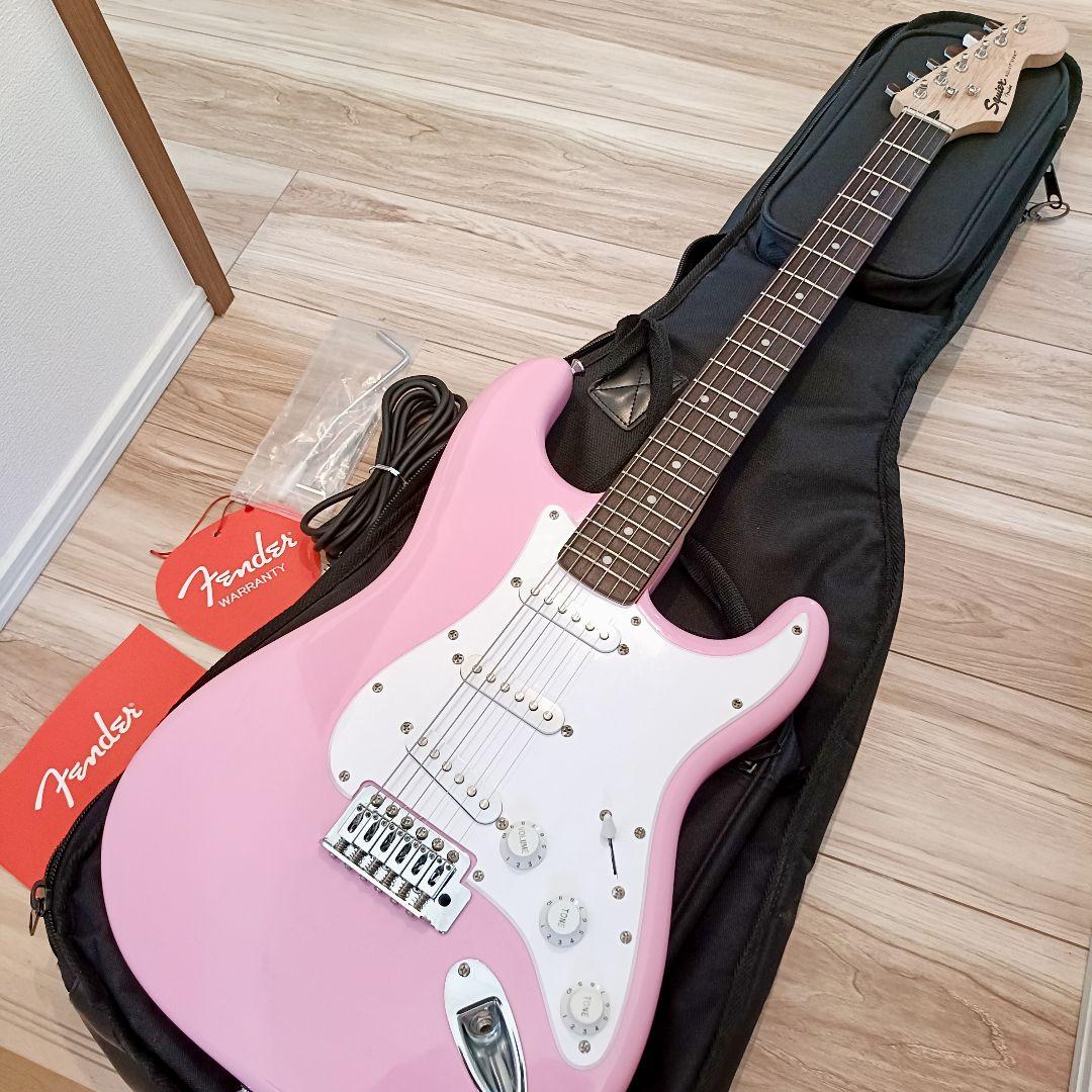 美品 ｜Squier ストラトキャスター ピンク ｜メンテ済
