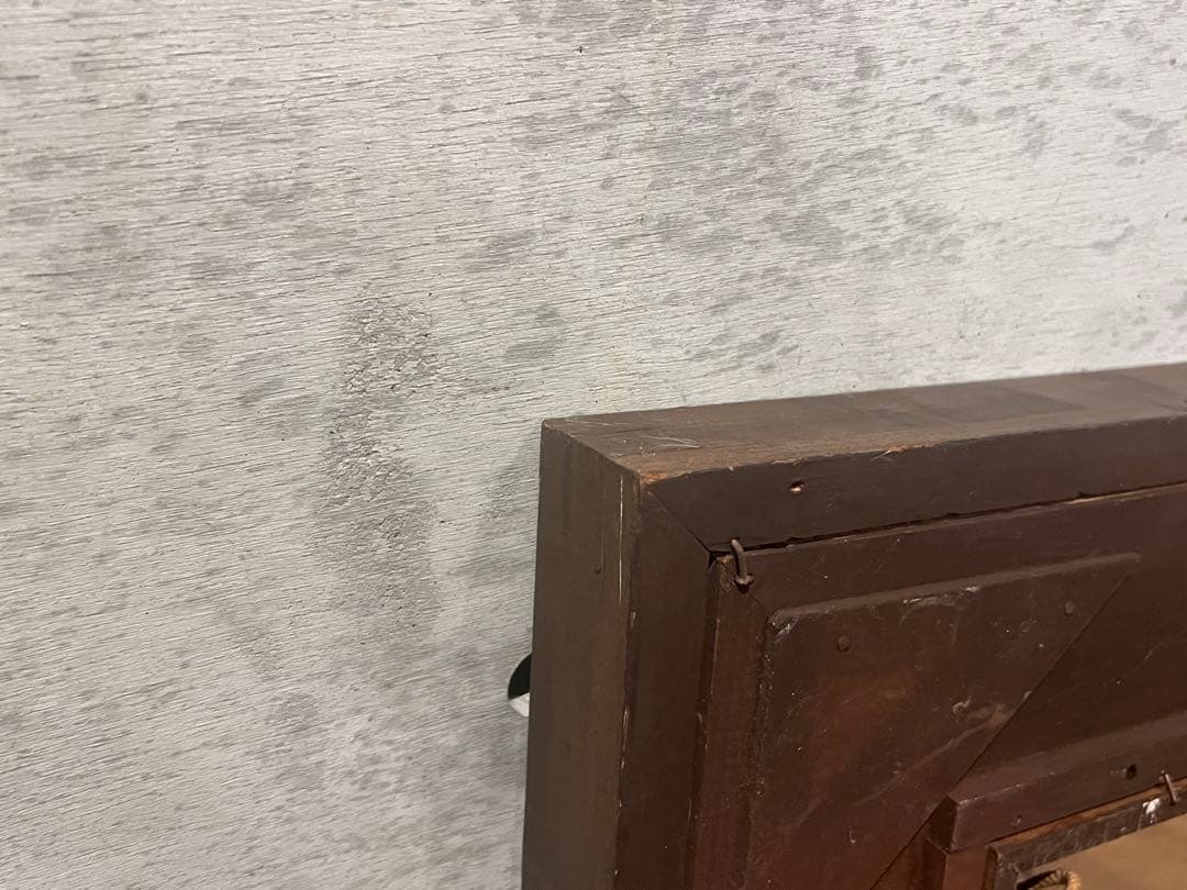 【アンティーク】ゴールドとブラウンの木製額縁　ヴィンテージフレーム