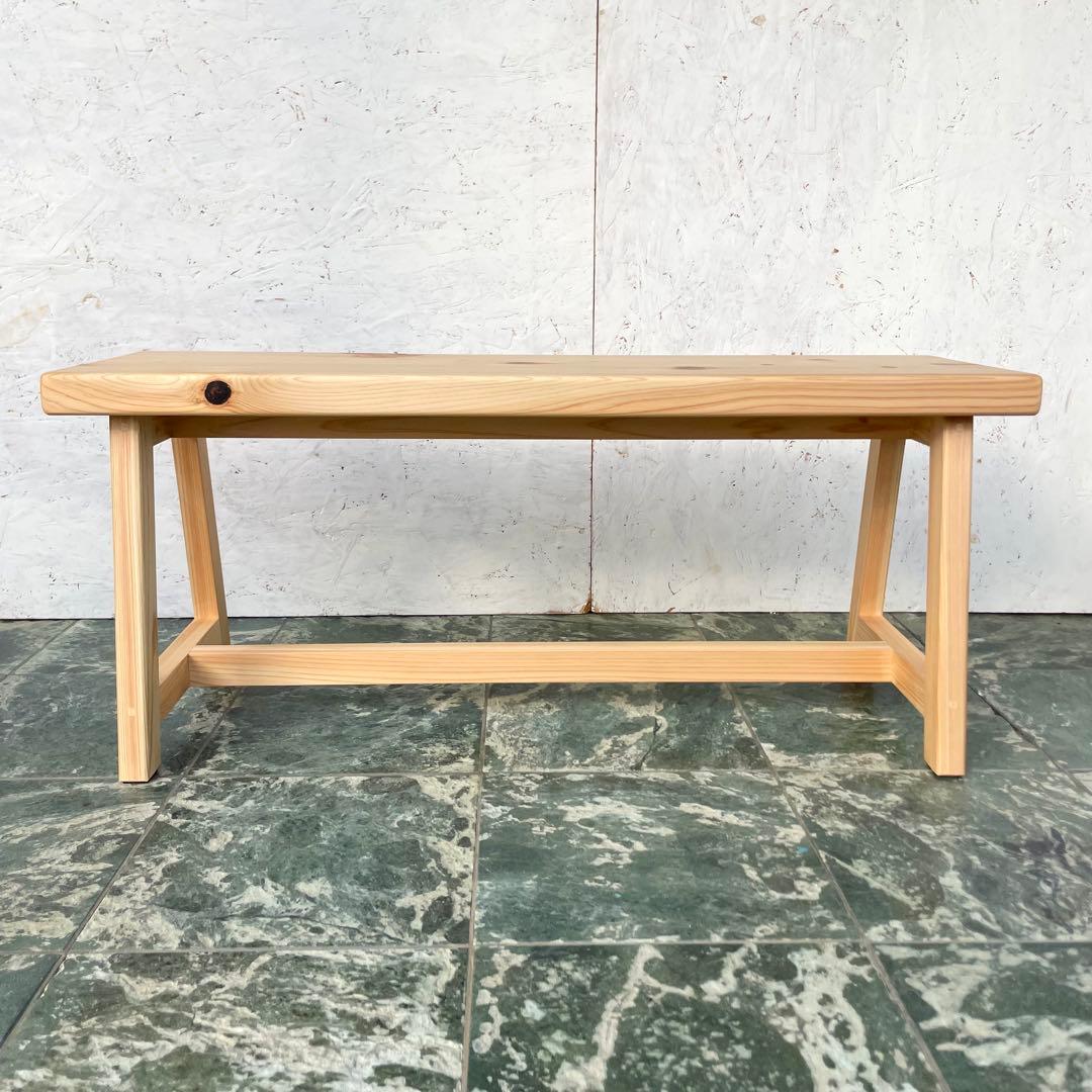 国産ひのき　ダイニングベンチ　木製ベンチ　チェアー