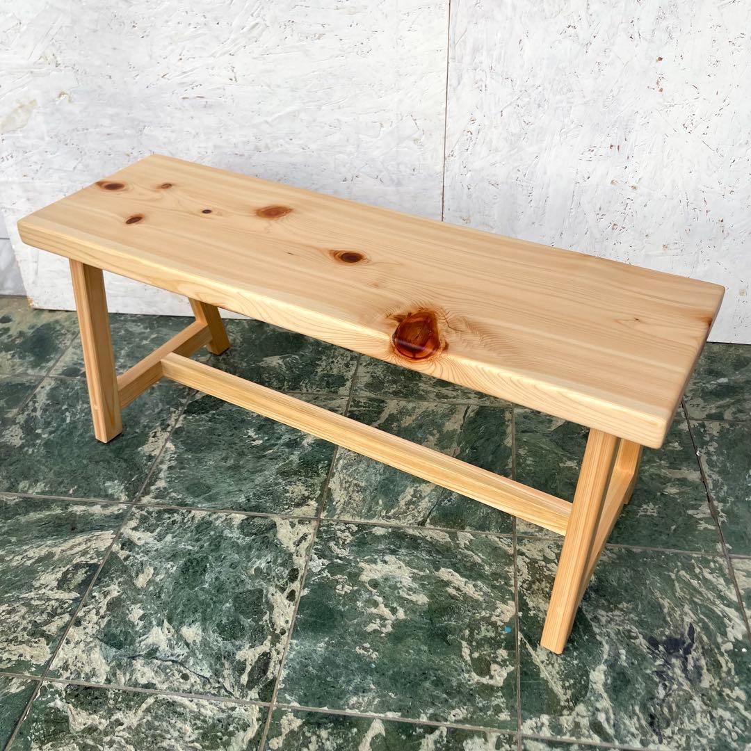 国産ひのき　ダイニングベンチ　木製ベンチ　チェアー