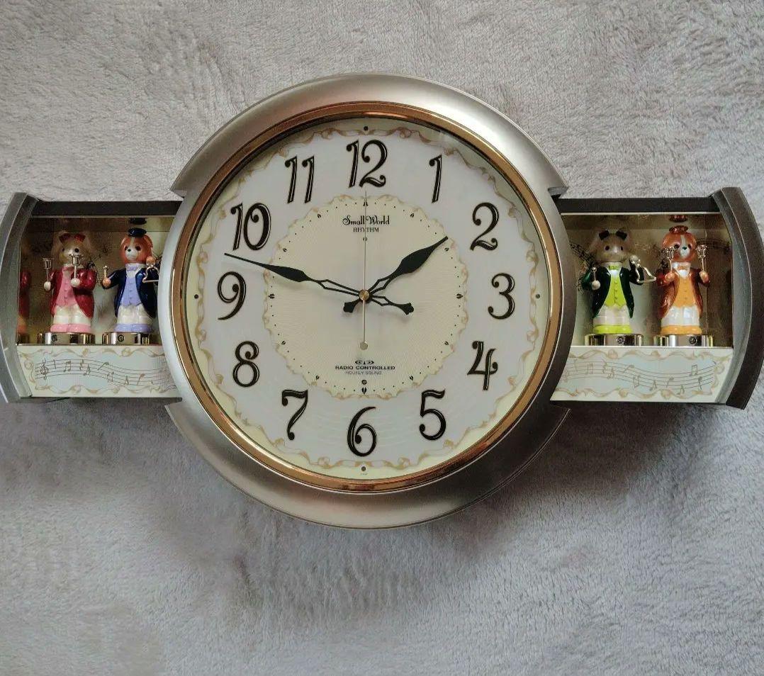 リズムからくり時計　スモールワールド音楽隊　電波時計
