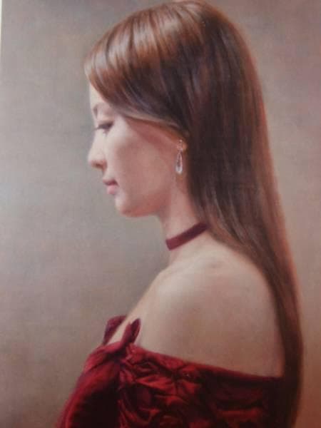 福井　欧夏、澄、希少画集画、高級新品額・額装付、作家のサイン入り