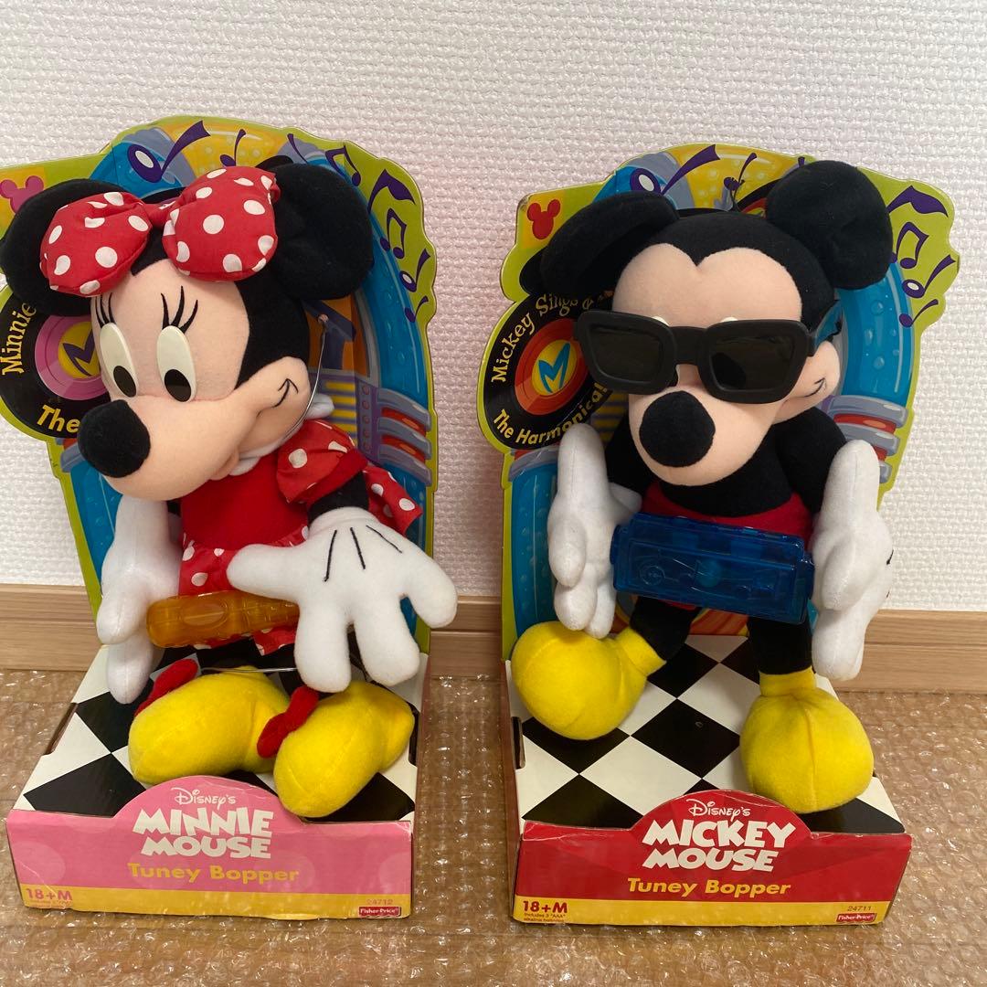 1999年　ミッキー ミニー　ぬいぐるみ　Tuney Bopper