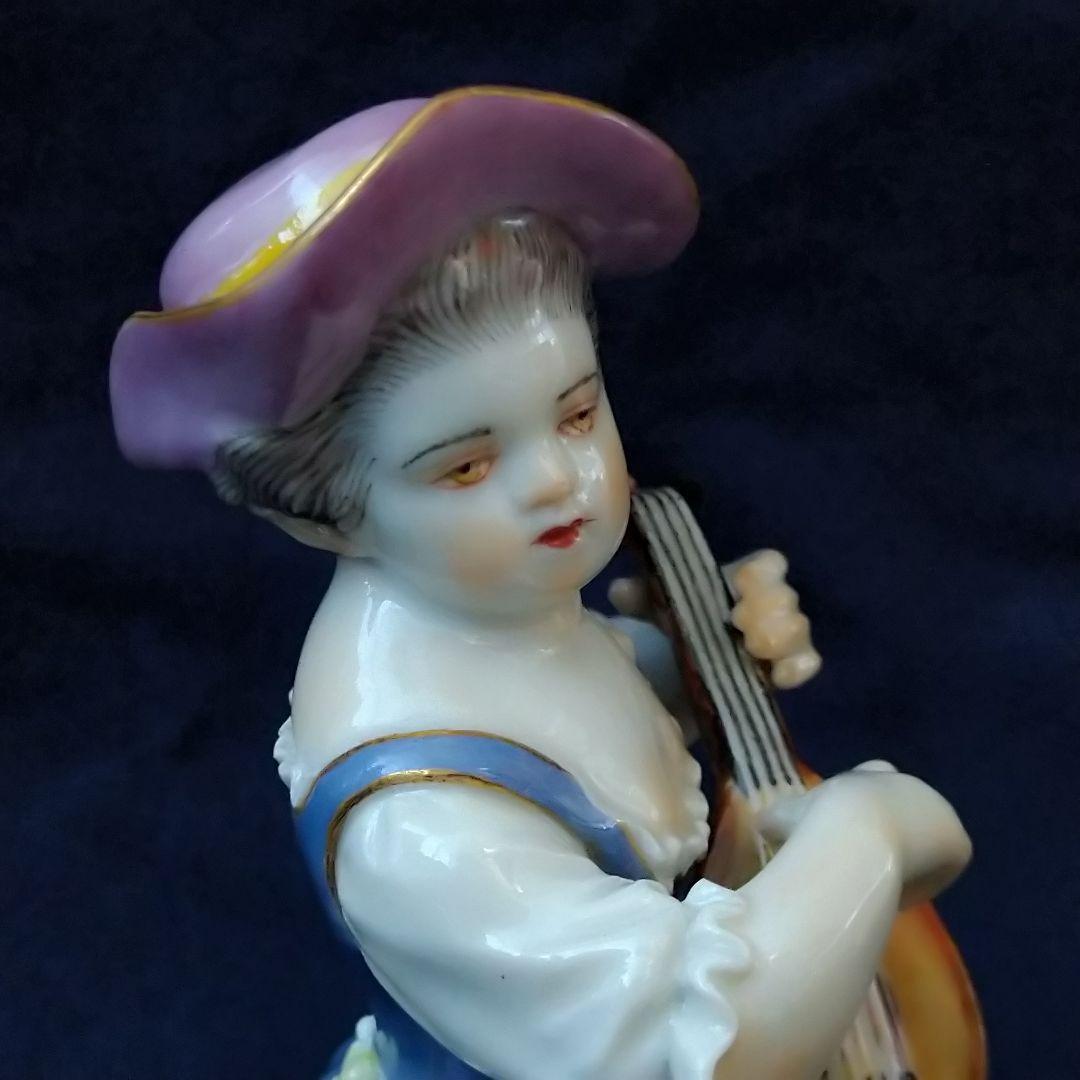 りんごミカン✤マイセン(Meissen)フィギュリン『リュートを弾く少女』