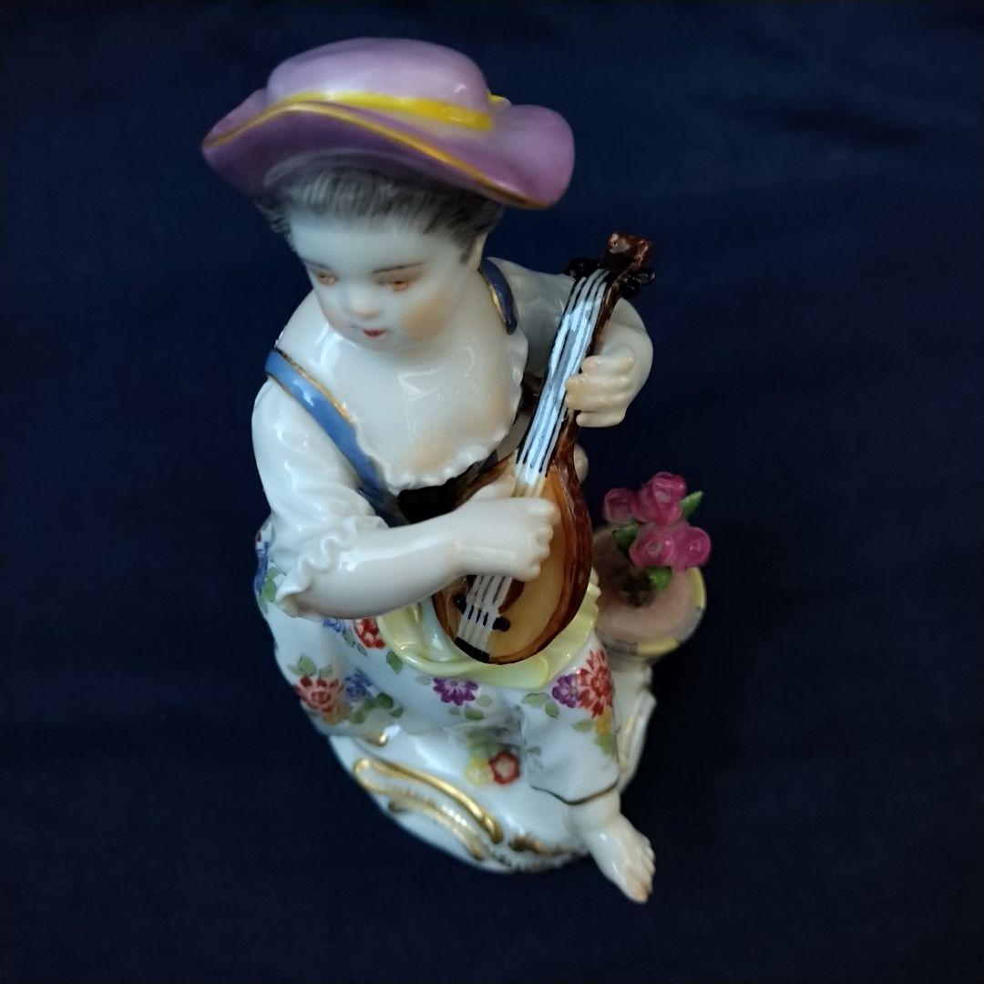 りんごミカン✤マイセン(Meissen)フィギュリン『リュートを弾く少女』