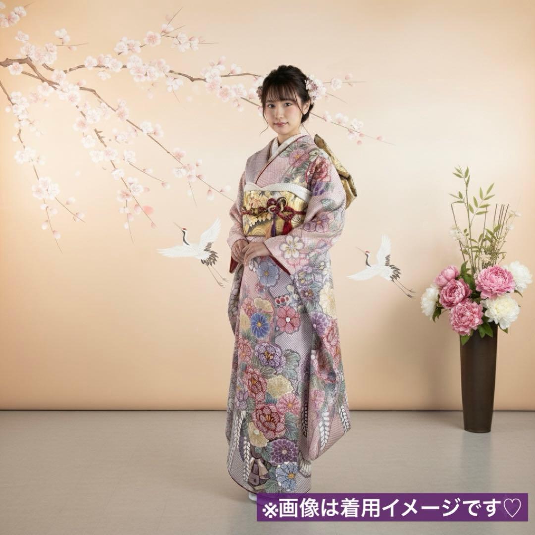 ふわっと華やか絞り模様♡振袖フルセット♡成人式前撮り結婚式