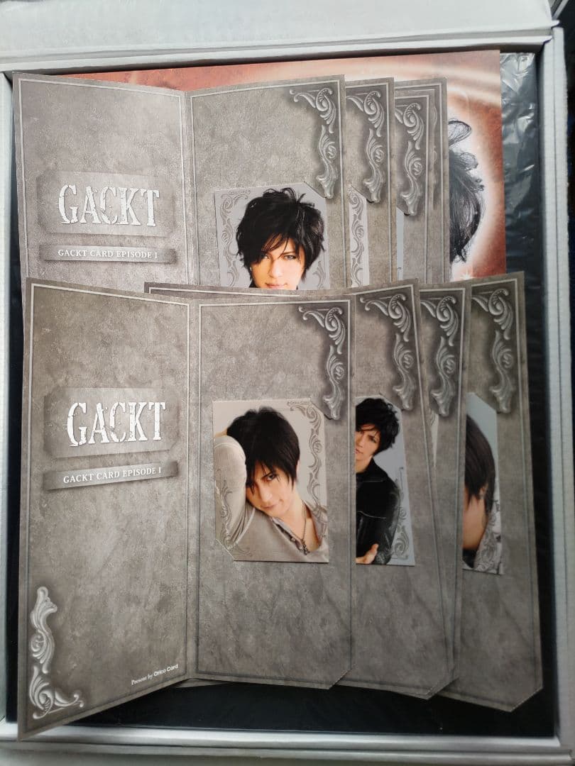 GACKTトレーディングカード台紙(直筆サイン)、専用フレーム