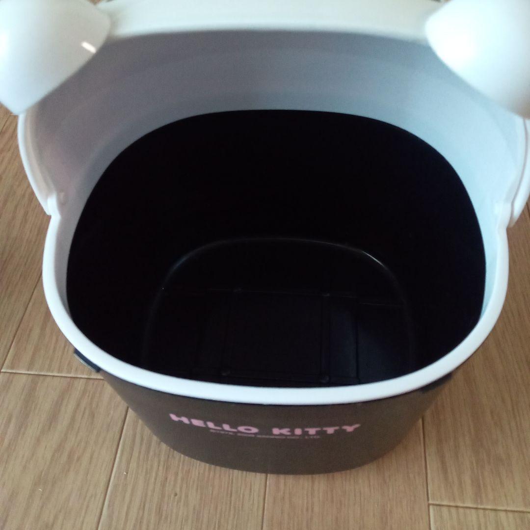 キティちゃん　ごみ箱　収納入れ➕キティ座布団カバー　平成レトロ
