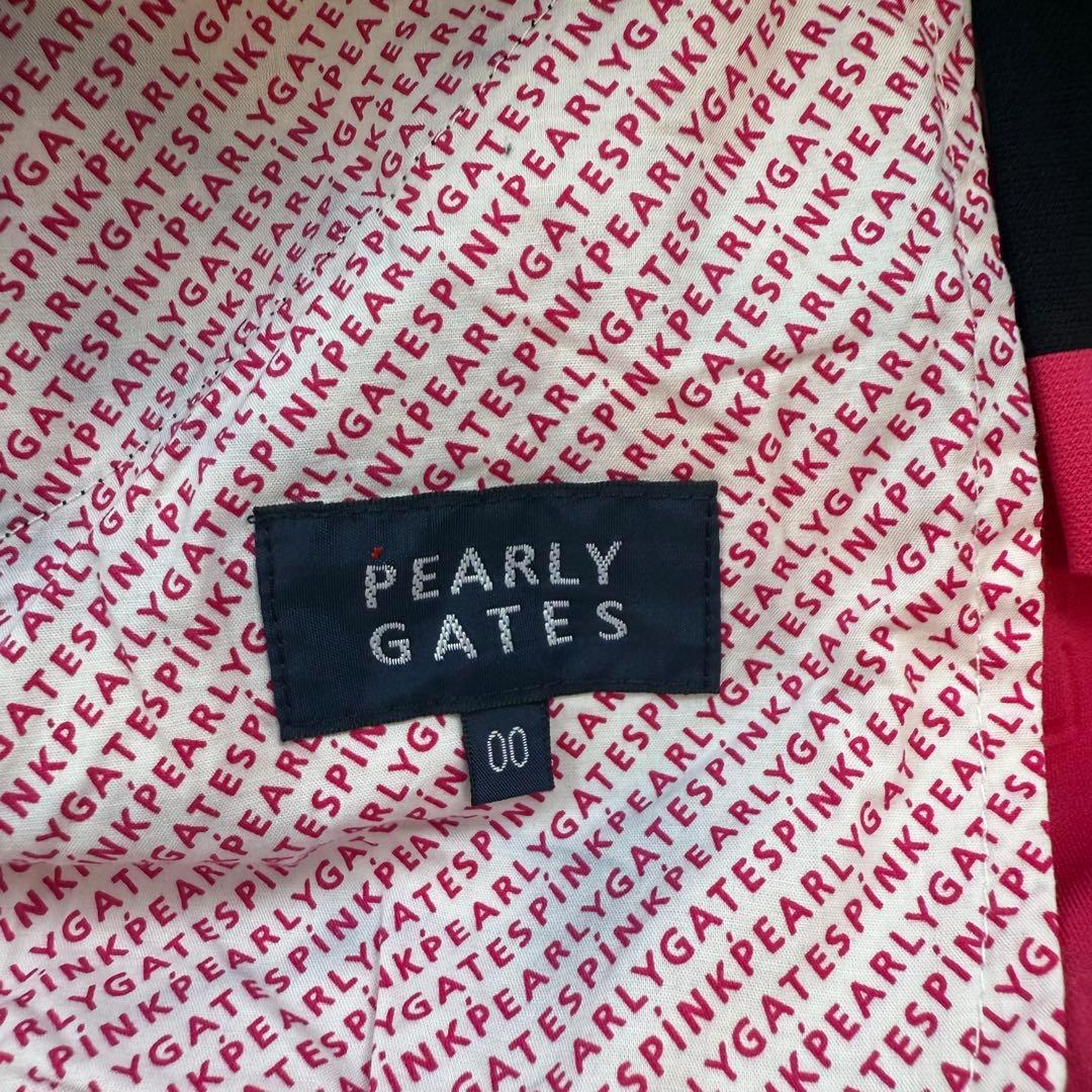 パーリーゲイツ　セットアップ　ボーダー　ピンク　黒