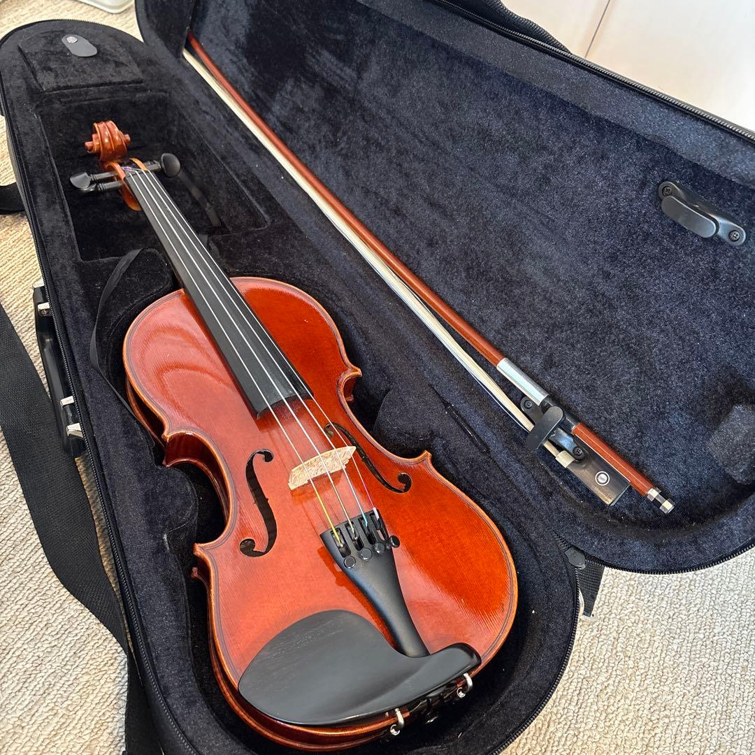 バイオリン、ケース、弓　1/2サイズ