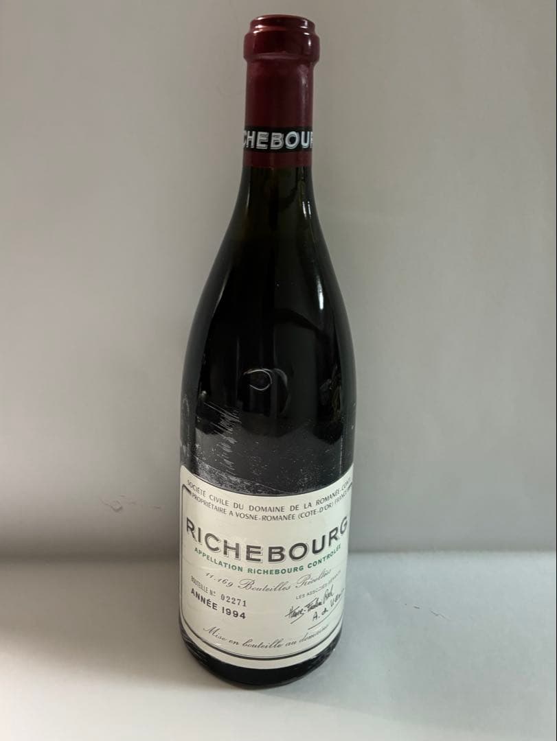 未開栓 DRC リシュブールRichebourg 1994澱ありフランス赤ワイン