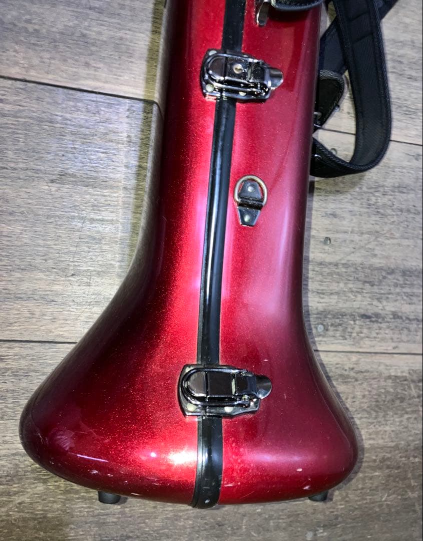 THE MARCATO トロンボーン ハードケース 鍵付き レッド