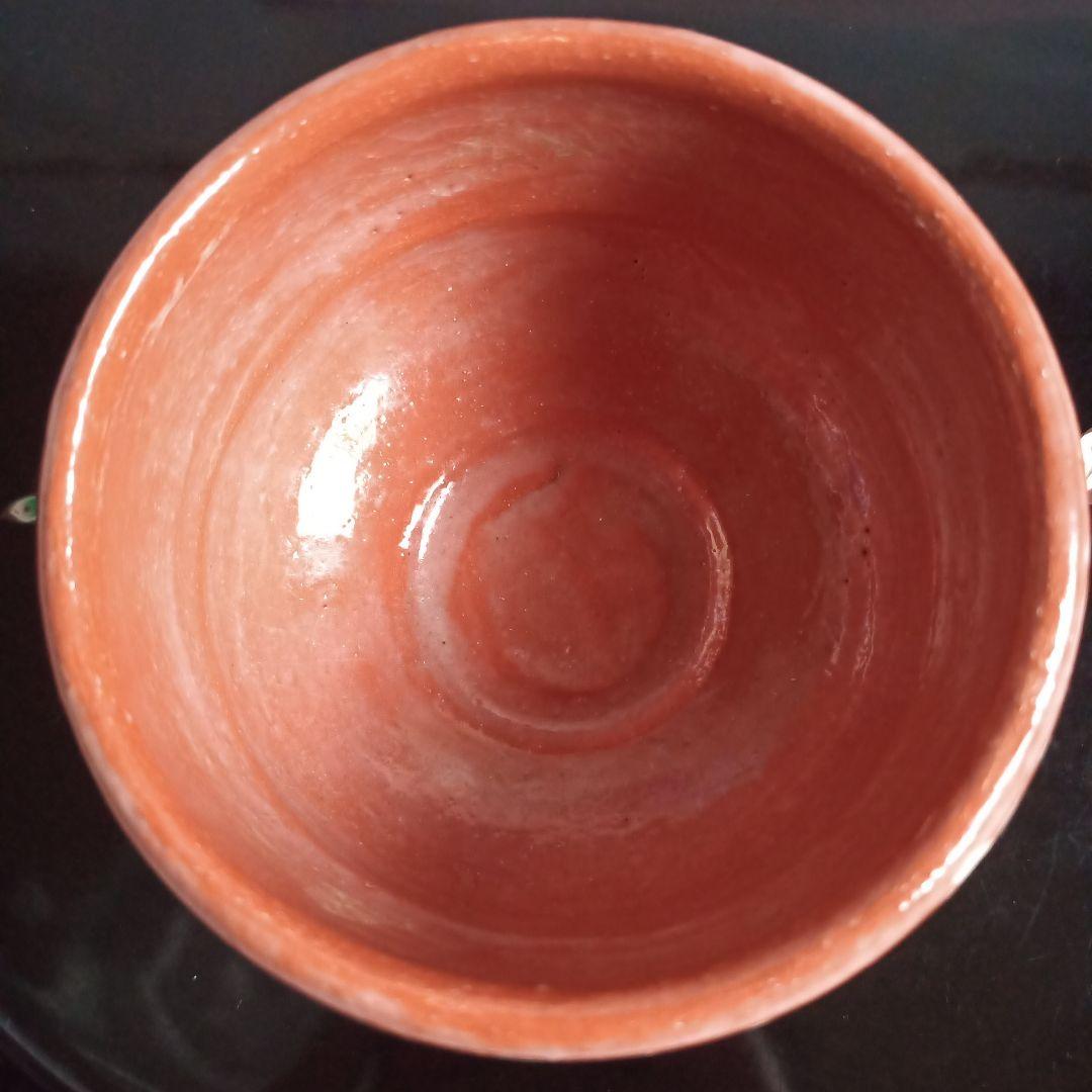 清水焼 抹茶 茶碗 樂入 楽入 窯 茶道具 茶道 陶芸品 骨董品 茶碗 桜 吉村