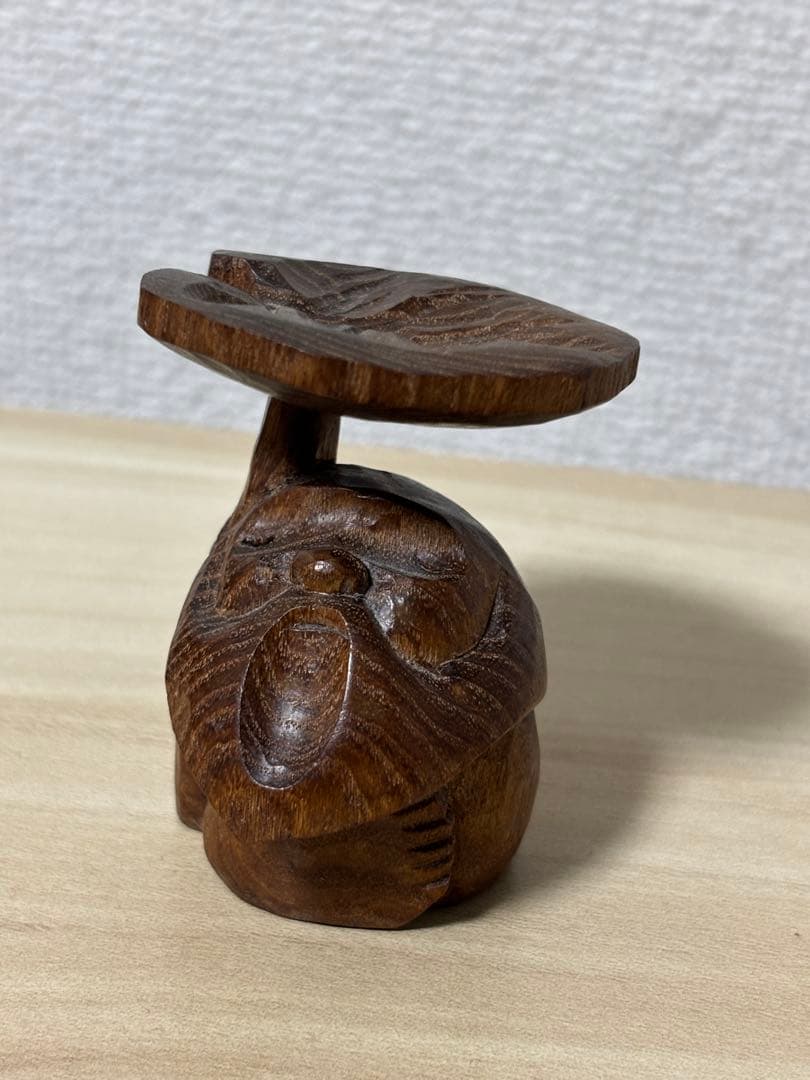 【希少】　木彫り　あとぐちさん作品　コロポックル