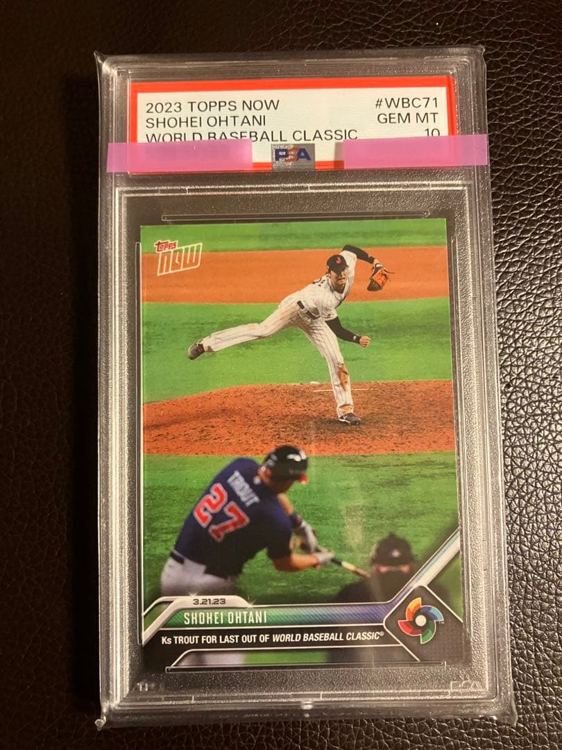 【PSA10】大谷翔平対トラウWBC決勝Topps now #WBC71 NO1