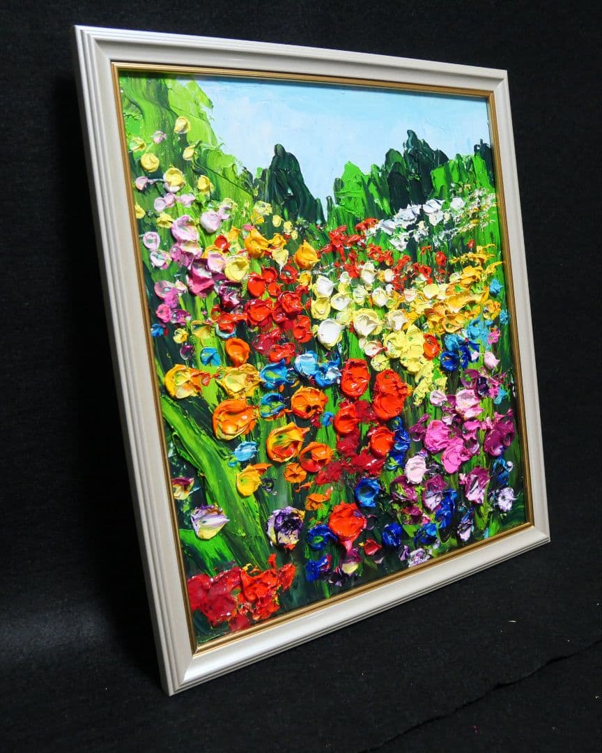 油絵 絵画 【Wild flowers】