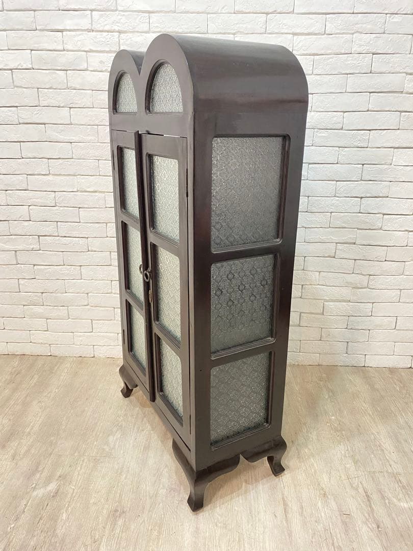 【東京都内23区配送無料】アンティーク　キャビネット　ガラスケース　ショーケース