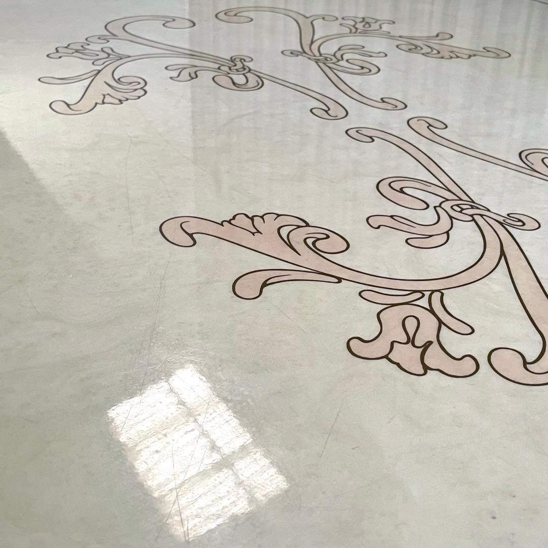 【イタリア家具風】ダイニングテーブルセット 4人掛け オーバル型 サルタレッリ風