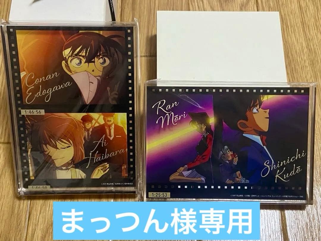 名探偵コナン アクリルブロック The movie 展 コナン&灰原 新一＆蘭