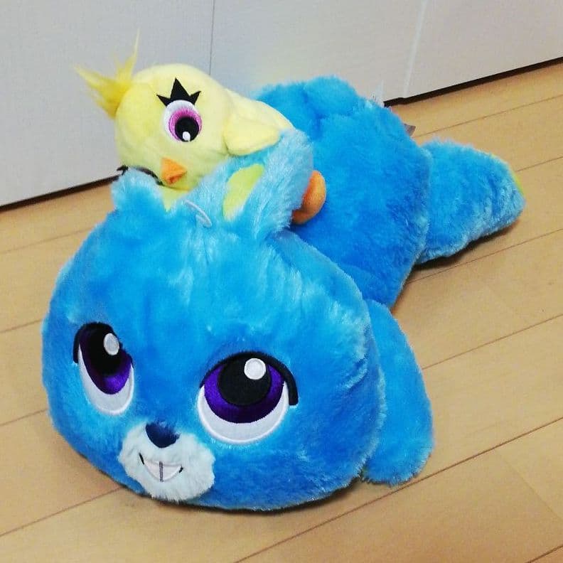 トイ・ストーリー ダッキー＆バニー 仲良し 寝そべり ぬいぐるみ