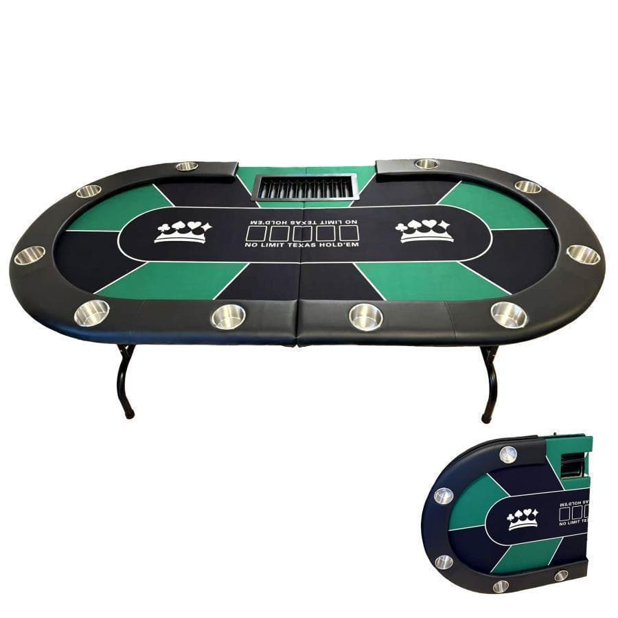 2654新品*ポーカーテーブル10人対応カジノ チップラック ドリンクホルダー赤