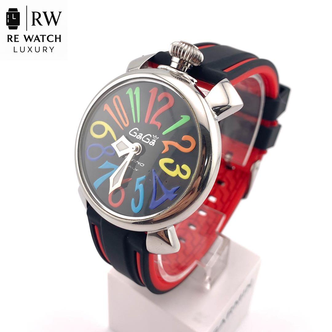 7-3629 GaGa MILANO S31548 カラフル数字 クォーツ腕時計