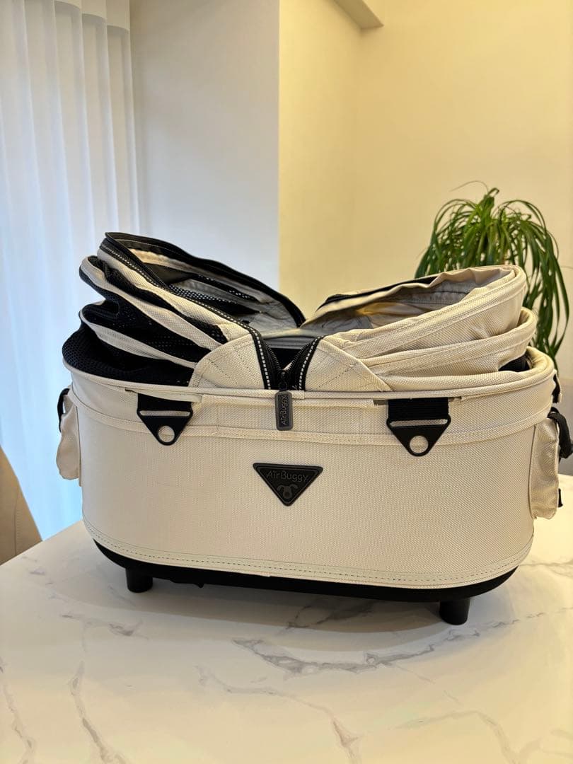 AirBuggy ペットカート コットのみ　アイボリー　オーガナイザー付き