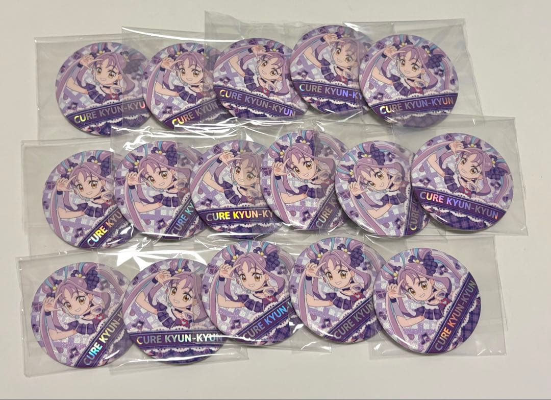 キミとアイドルプリキュア展 キュアキュンキュン 缶バッジ まとめ売り