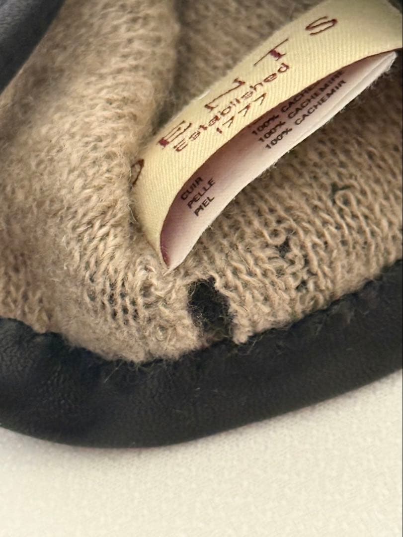 DENTS デンツ　レザー　カシミヤライニング　手袋　グローブ　ブラック　8