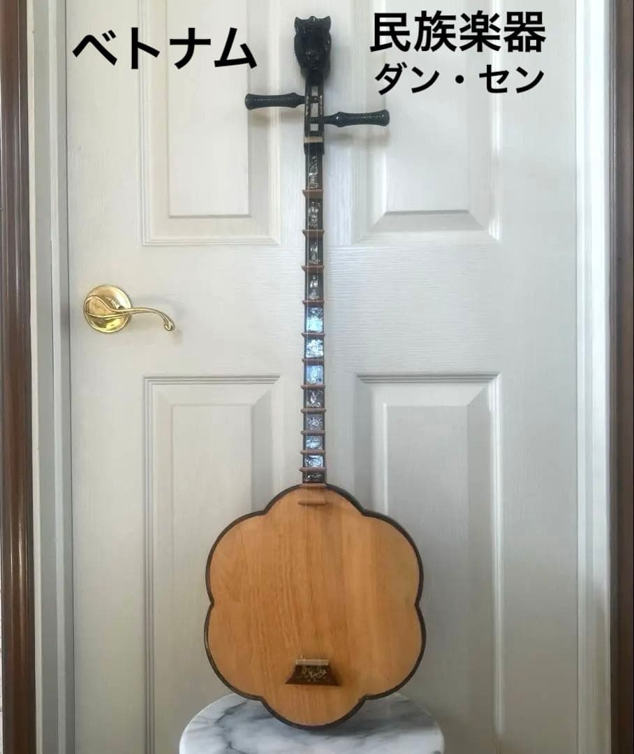 ダン・セン　ベトナム２弦琴　民族楽器 弦楽器　馬頭琴　螺鈿　工芸品　希少