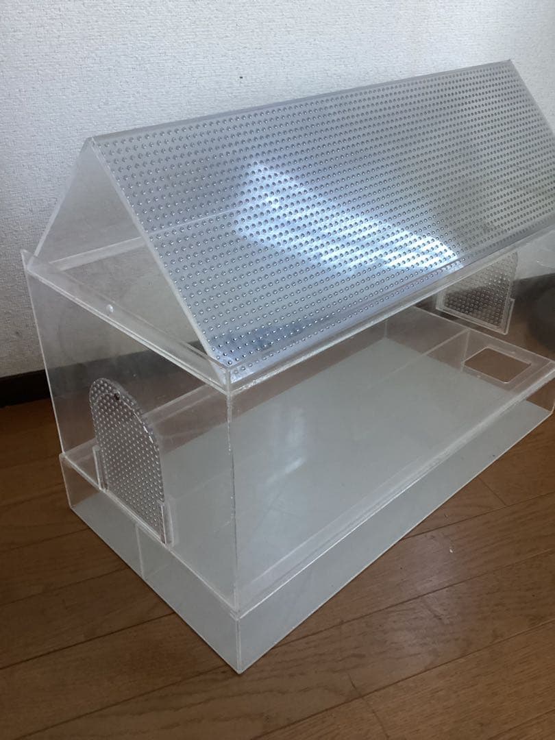 特大サイズ　横幅60cm 地下室付、デグーのケージ　アクリル　ホイールおまけ