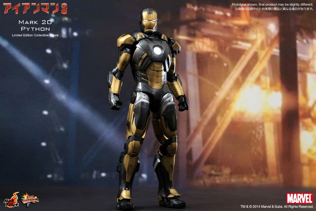新品未開封　hottoys アイアンマン・マーク２０（パイソン）