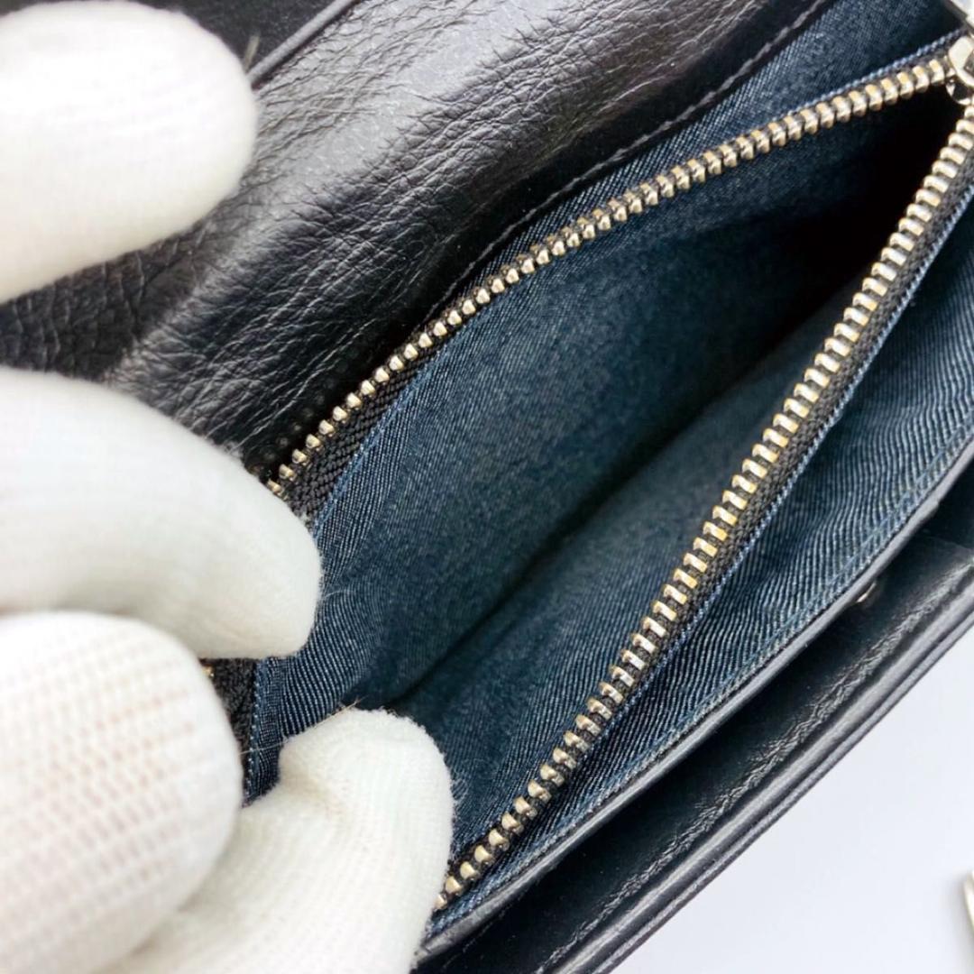 ディーゼル ウォレットショルダー ショルダーバッグ 財布 レザー ブラック