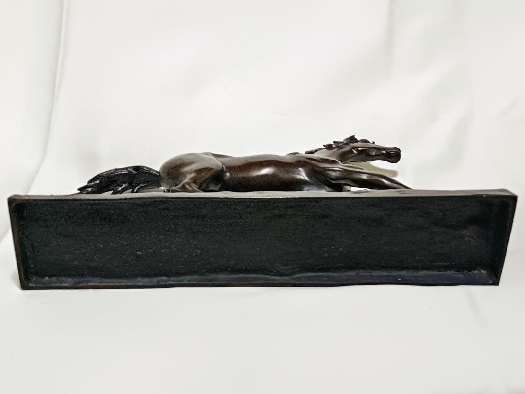 鋳銅製 村田宏 作「若駒」 馬の置物