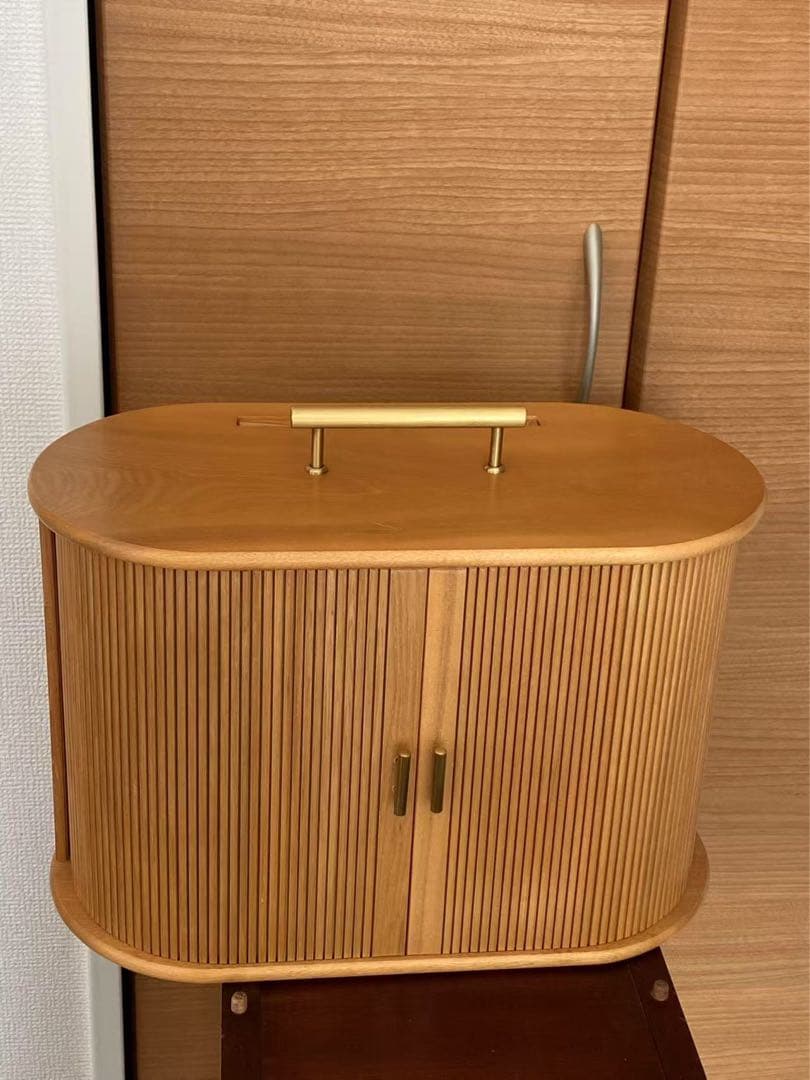 木製化妝箱 個人用 一面鏡