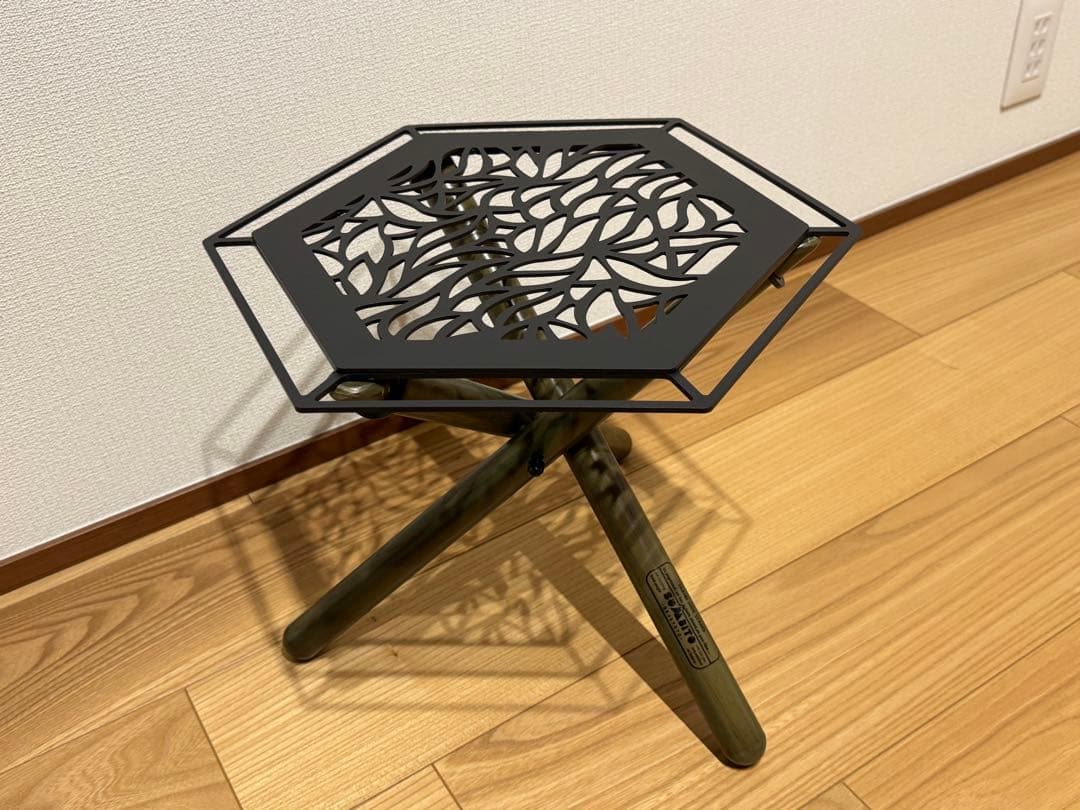 SOMABITO 焚火サイドスタンドVein ミリタリーグリーン　ケース付