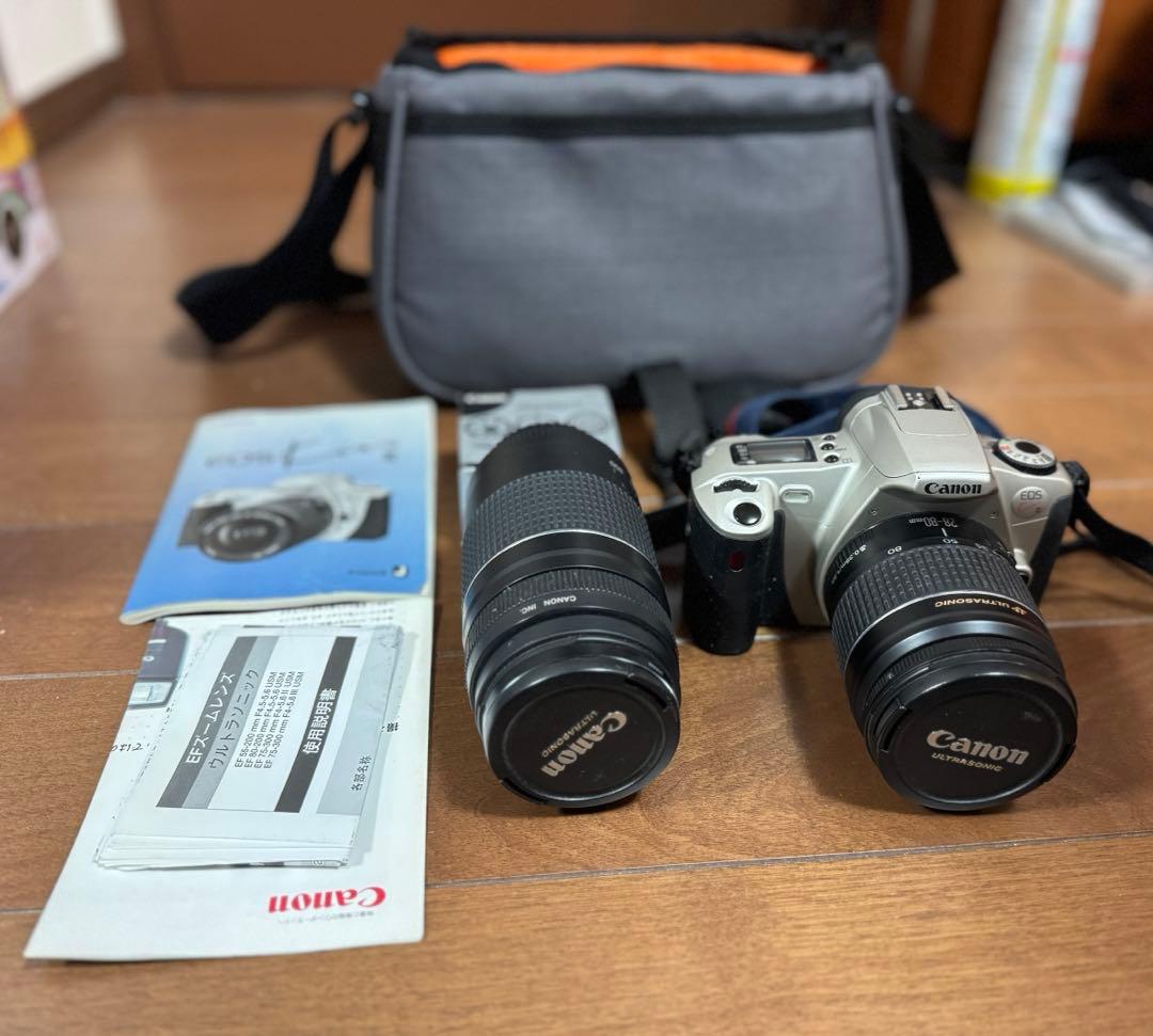 Canon EOS Kiss III 一眼レフカメラ 300mm望遠レンズ 付