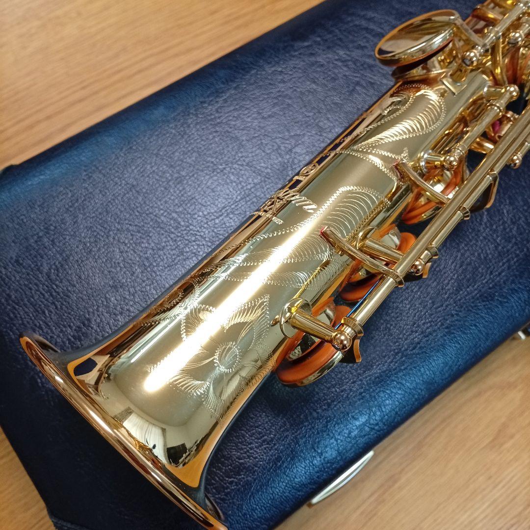 ②【麗音良品】YAMAHA YSS-875EX 純正ケース等完備ソプラノサックス