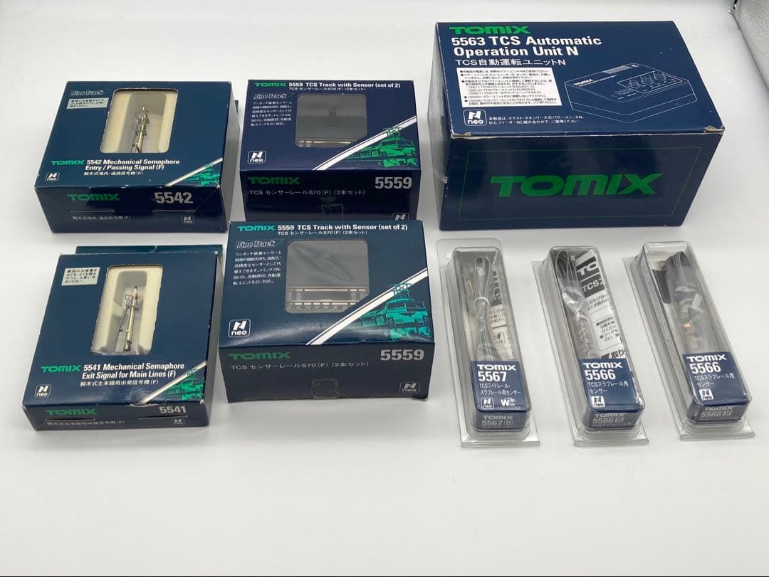TOMIX TCS自動運転ユニットN 信号機・センサー Nゲージ 8点セット